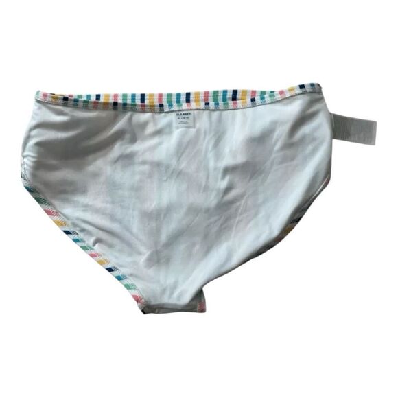 Old Navy Bikini Bottom Size XL(14-16) Vertical Stripe Multicolor Full Coverage - Picture 5 of 9